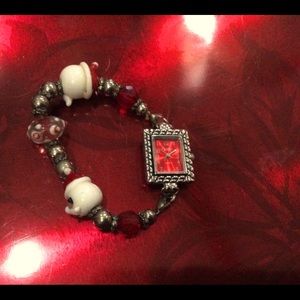 Beautiful Swap Christmas Santa bracelet watch